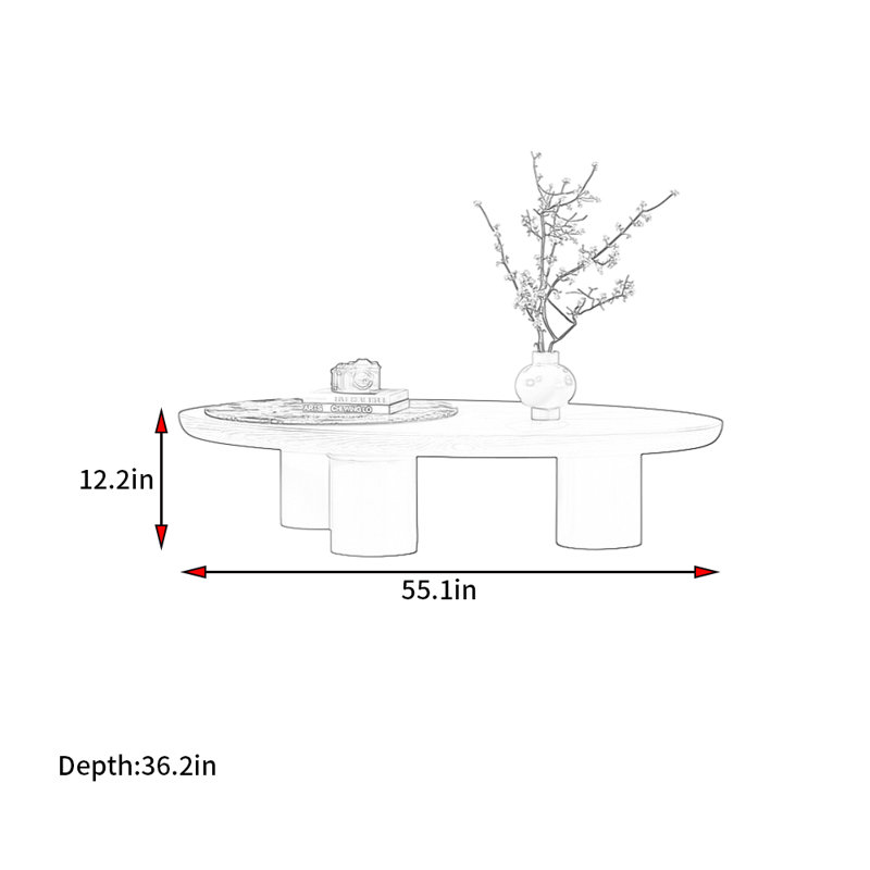 Table basse italienne de style simple