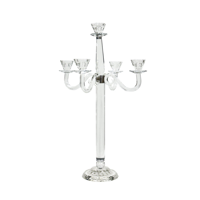 PORTE-BOUGIE LIT EN CRISTAL