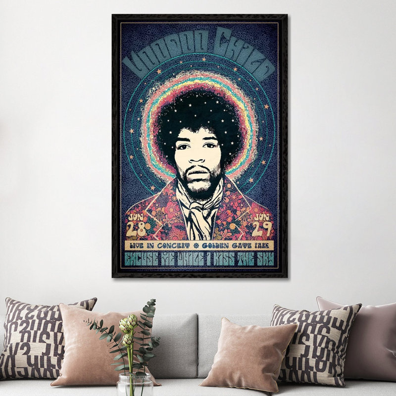 Voodoo Child by Radio Days - Print on Canvas, Black Framed, 152.5 cm H x 101.5 cm W