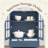 31.5" Blue Kitchen Pantry Cabinet with Glass Doors, Drawer & Adjustable Shelves, Small Food Pantry Storage Cabinet, Coffee Bar Cabinet, Buffet Cabinet for Kitchen Dining Room-1790493872