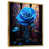 Toile avec cadre flottant or