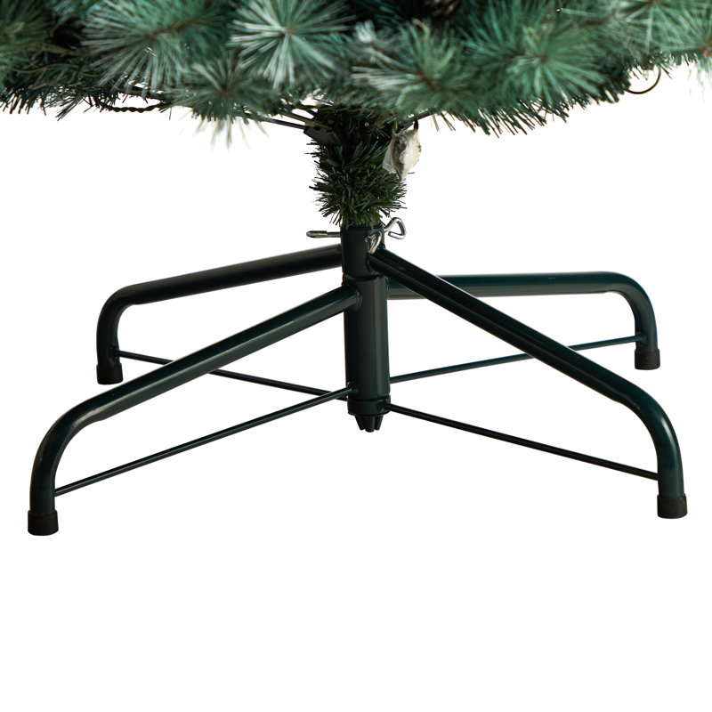 Arbre de Noël artificiel enneigé épinette avec lumières, H 9,5 pi
