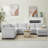 7-Piece Upholstered Corduroy Sectional-1228022337