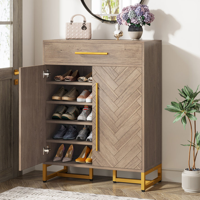 Everly Quinn 20 Pair Shoe Storage Cabinet & Reviews | Wayfair