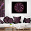 Coussin lombaire d’art en fleur radial