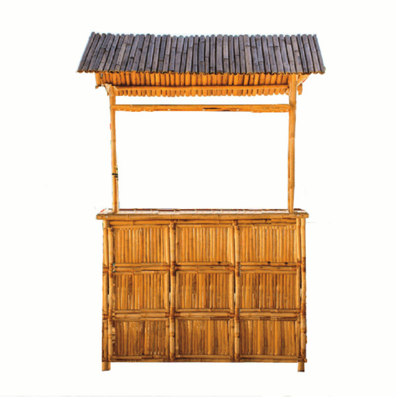 Bar à tiki en bambou avec toit en tuiles MGP