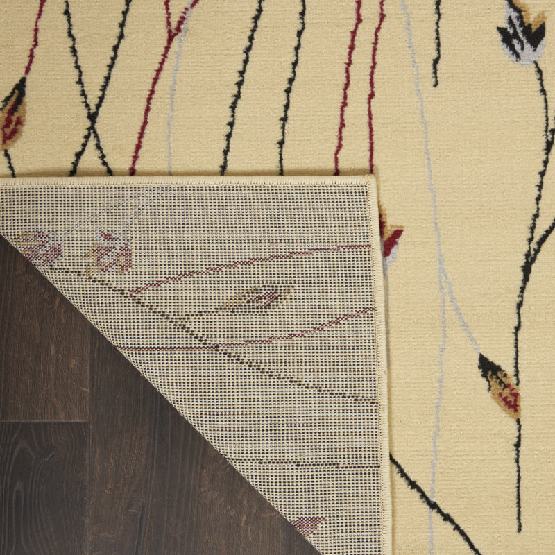 Aratrika Floral Indoor Rug, Rectangle 3' x 5'