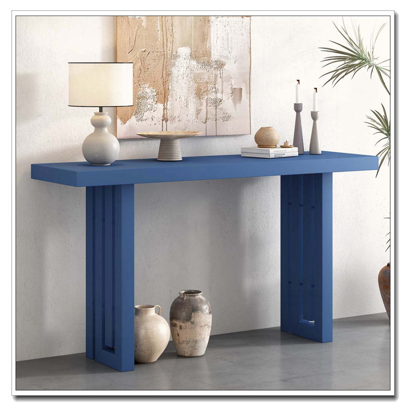 Console Table, Navy Blue