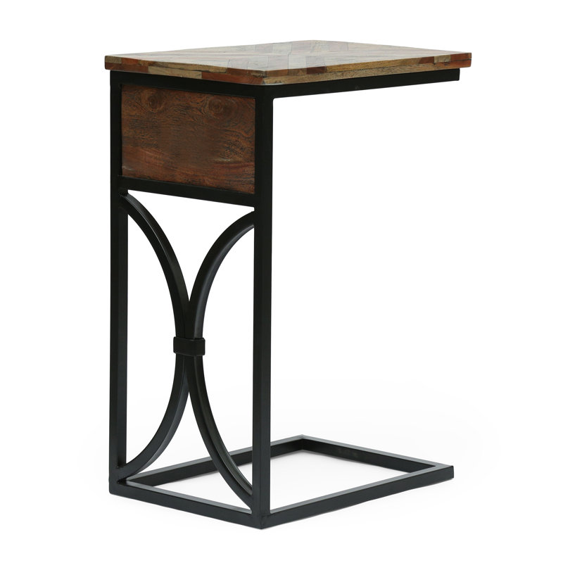 Solid Wood Top End Table