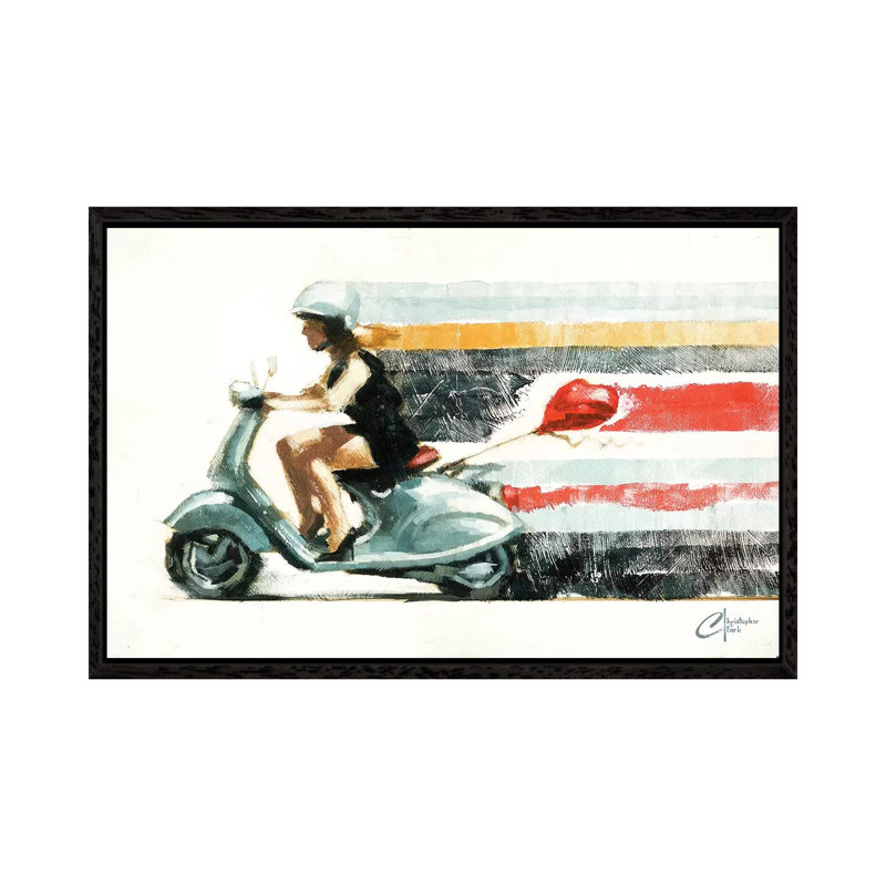 Last Chance at Love II 1 Piece Painting on Canvas, 66.04 cm H x 45.72 cm W, Black Framed