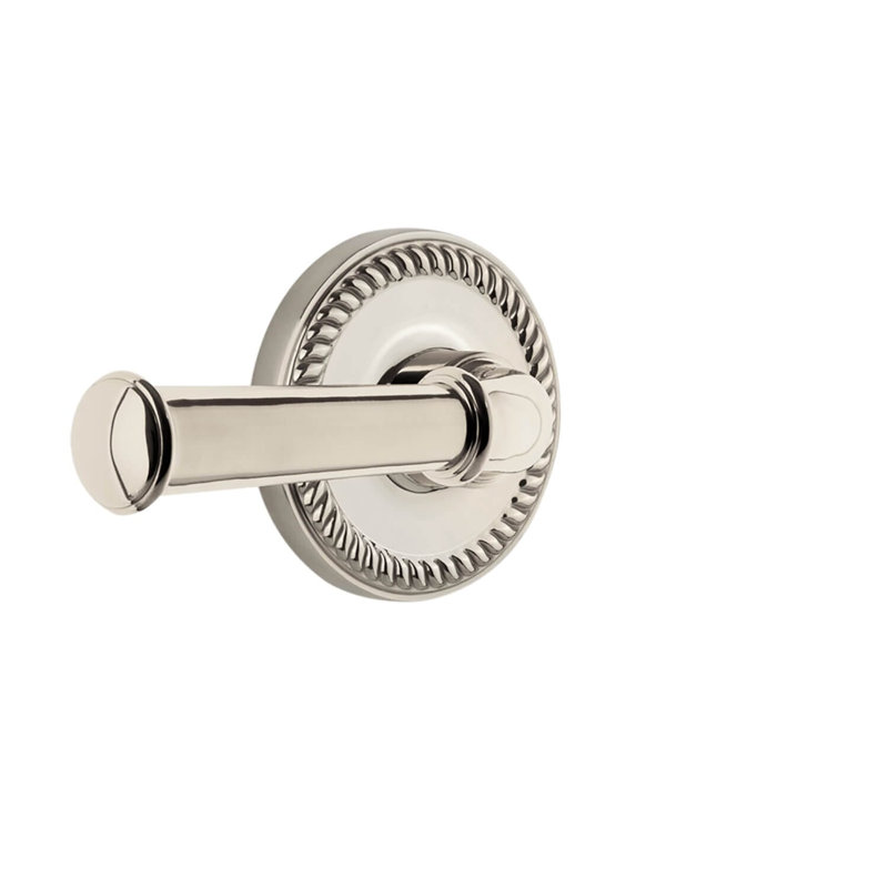 Grandeur Newport Rosette Passage avec levier Georgetown, Gauche, 2 3/8", Nickel poli