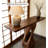 Sculptural Twisted Base Entryway Console Table-207153340