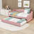 Upholstered Daybed with Twin Trundle and LED-169157142-169157143