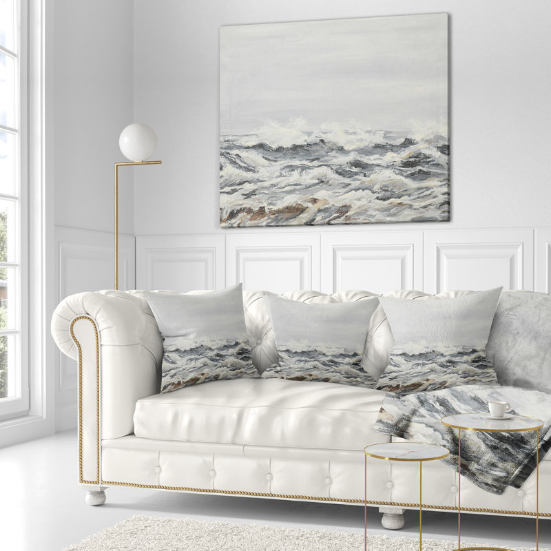 Coussin lombaire à ondes de mer seascape