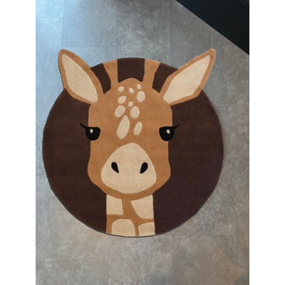 Tapis tissé à motif de cerfs