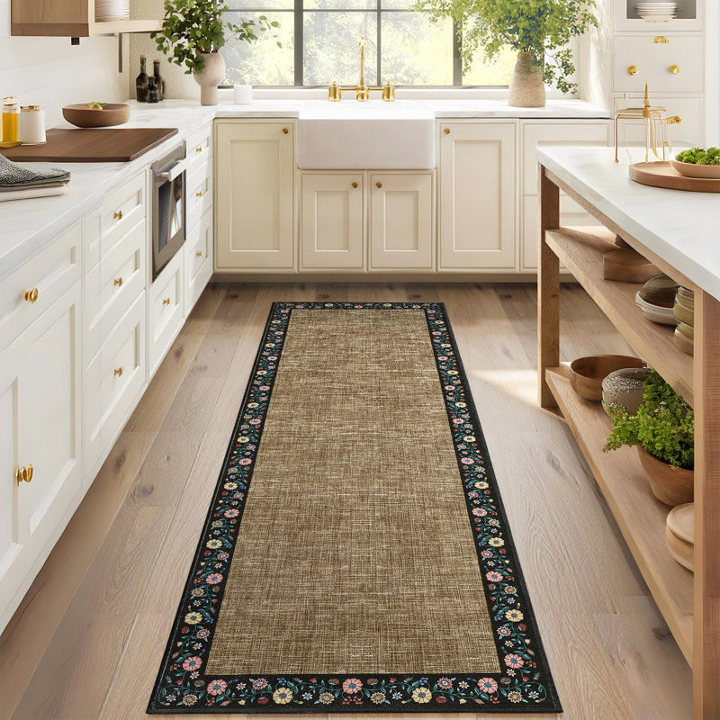 Carpet Rugs for Living Room Washable Rug,Non Slip Foldable Hallway Carpet for Entryway,Kitchen,Bathroom & Laundry Areas