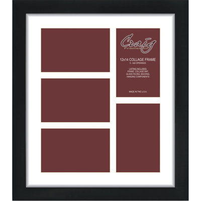 Black Matte Picture Frame with Mat