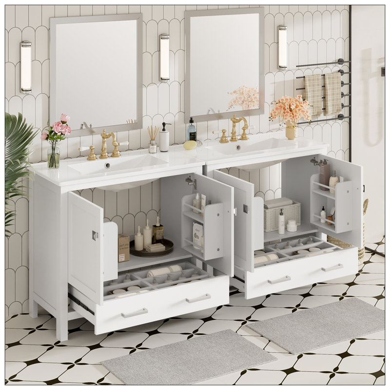 Meuble-lavabo pour salle de bain, Noir