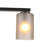 Modern Linear 5-Light Column Ribbed Smoke Glass Chandelier