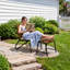 Chaise d'extérieur avec repose-pieds à lattes en PS-16438494