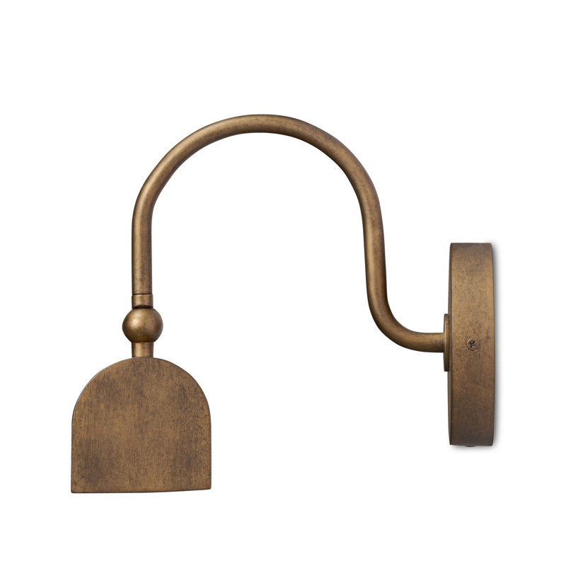 Benno Picture Light-Burnished Brass Iron