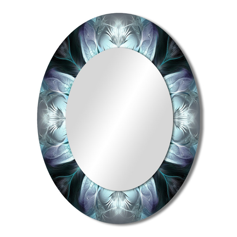 Kilie - Miroir abstrait en métal, 43 po x 33 po