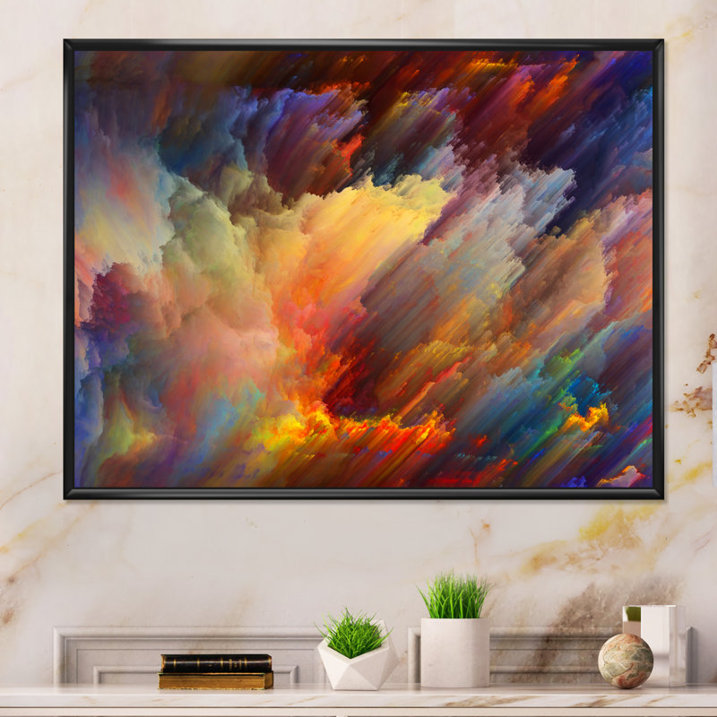 Colorful Living - reproduction de cadre flottant sur toile, H 8 po x l 12 po x P 1 po, Cadre noir