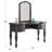 Bedroom Classic Vanity Set Wooden Carved Mirror Stool Drawers-455022768