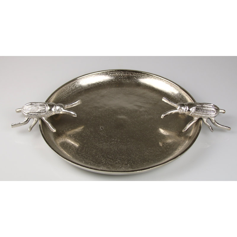 Whisnant Metal Decorative Plate 1, Sliver