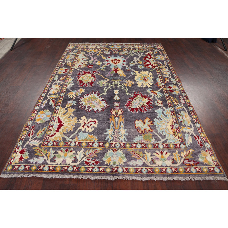 One-of-a-Kind 5'5" X 7'7" New Age Wool Area Rug in Grey