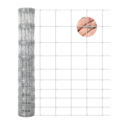 5' x 328' Cattle Fence, 14GA Galvanized Steel | Heavy-Duty Livestock Wire Mesh for Cattle, Deer, Hogs & Goats, Rust-Resistant for Farms & Pastures