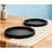 Handmade Wooden Decorative Tray For Coffee Table, Fluted Circle Design, Versatile Round Tray For Kitchen, Living Room, And Home Decor-65895926