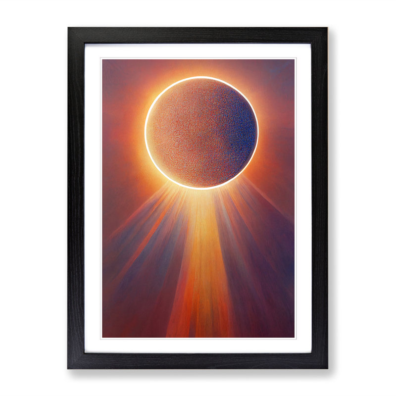 Sun Art Vol.2 1 Piece Single Picture Frame Wall Art, 46cm H x 34cm W x 2cm D, Black