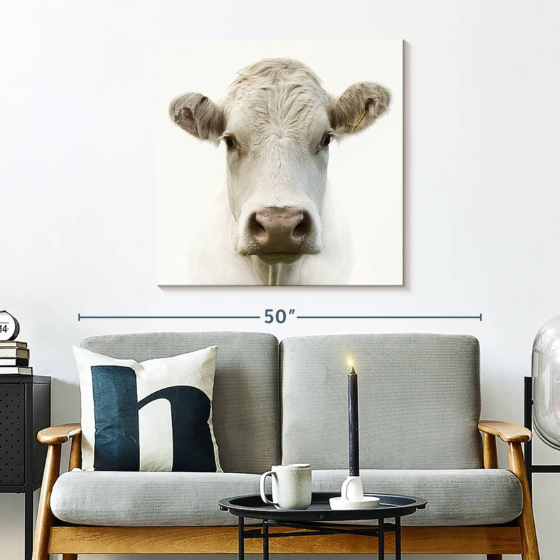 Charolais Cow, 30" H x 30" W