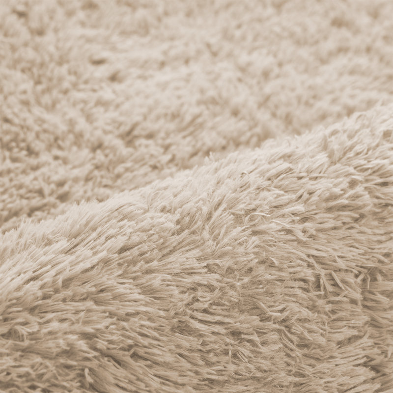 Petaluma Solid Colour Shag Area Rug, Rectangle 80 x 150cm