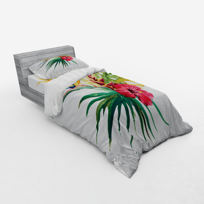 Ensemble de housse de couette en microfibre vert forêt