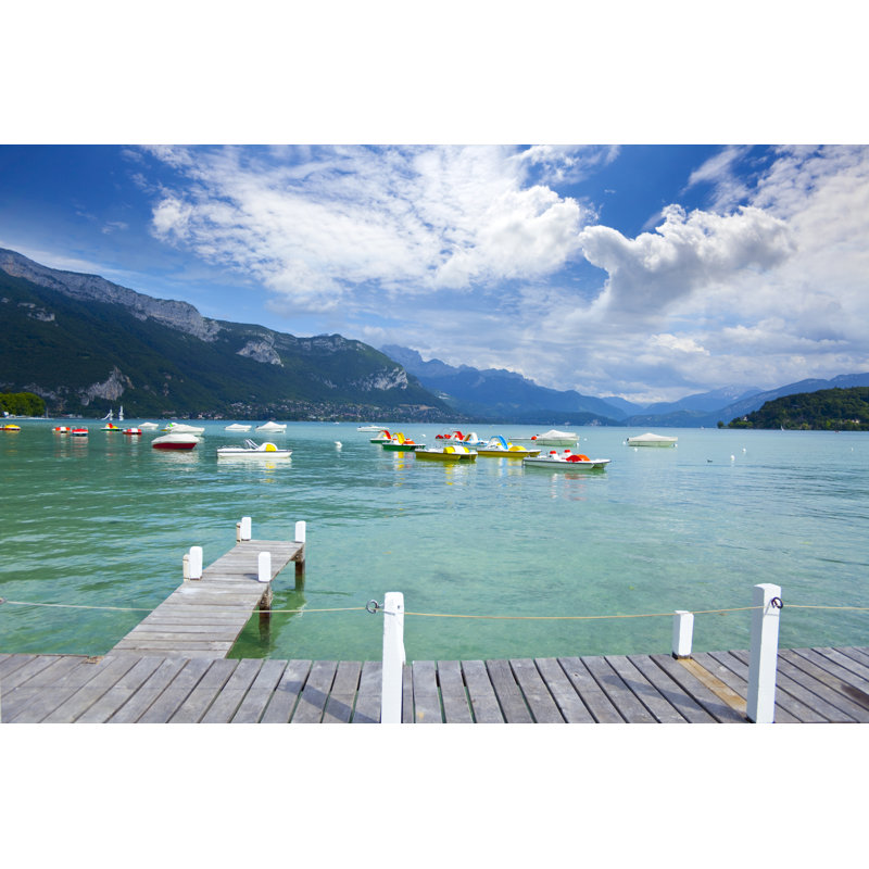 Annecy Lake - Wrapped Canvas Print, 30cm H x 46cm W x 3.8cm D