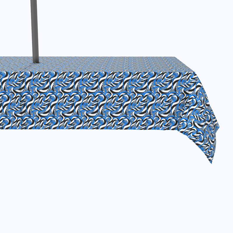 Ahrent Geometric Tablecloth, 120" x 60"