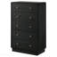 Commode 5 tiroirs noire