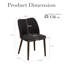 Modern Dining Wooden Chairs Side Chair with Curved Back-886306208