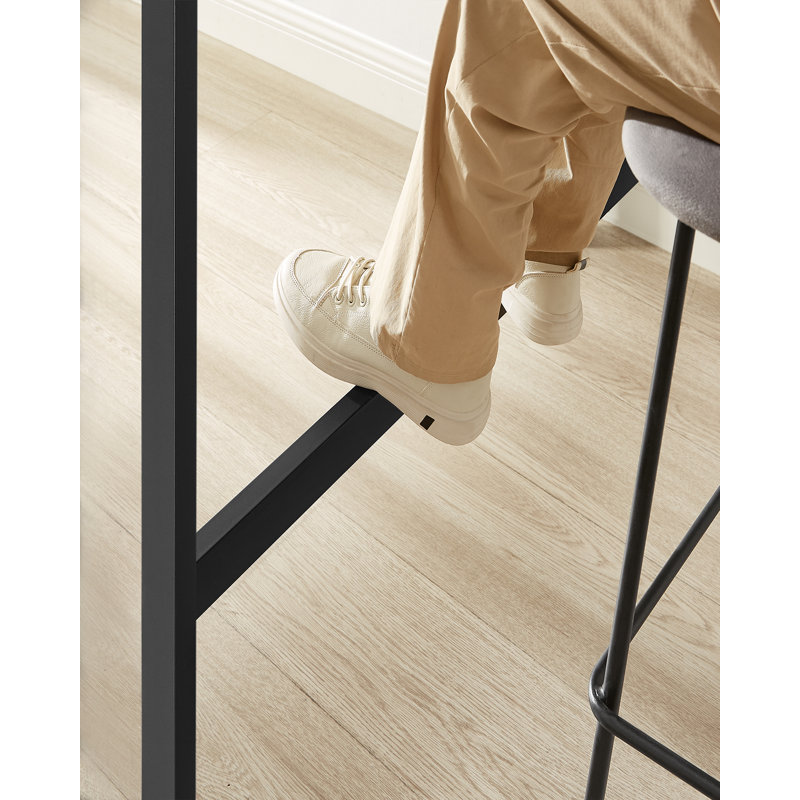 Riggle Metal Base Dining Table, 39.4'' H x 47.2'' L x 15.7'' W