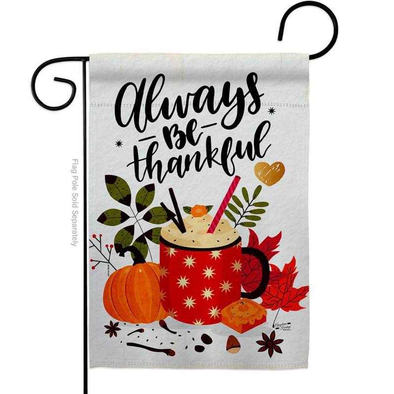 Drapeau de jardin à 2 côtés en polyester 18,5 po x 13 po