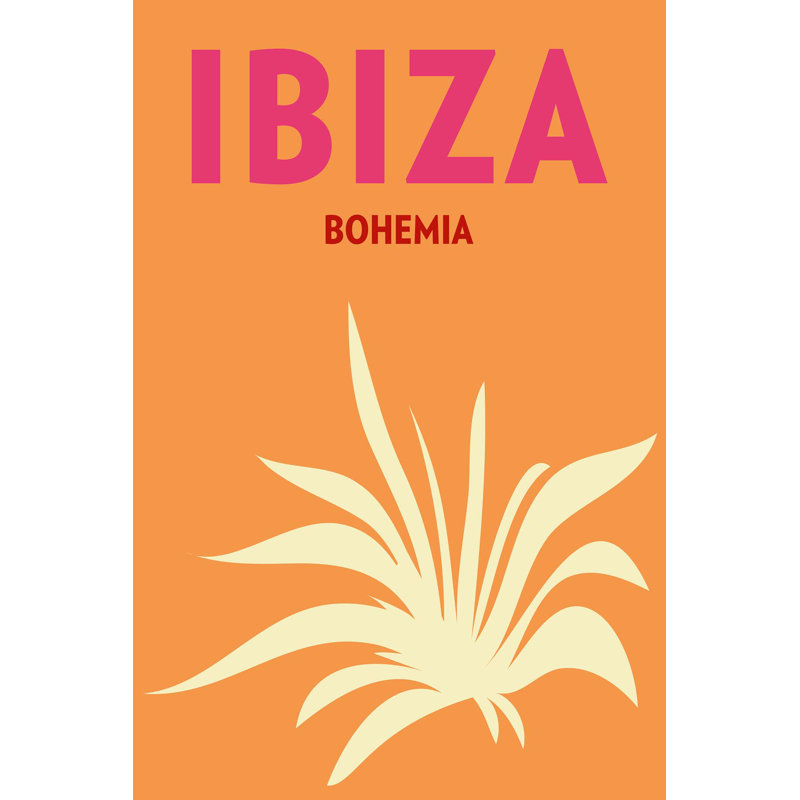 Ibiza par Yaffa G, H 41 po x l 27 po, Toile tendue