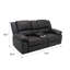 Causeuse inclinable noire
