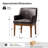 Glenys 24.5"W Mid-Century Modern Leather Dining Chair Set With Solid Wood Legs-887745016-877042367