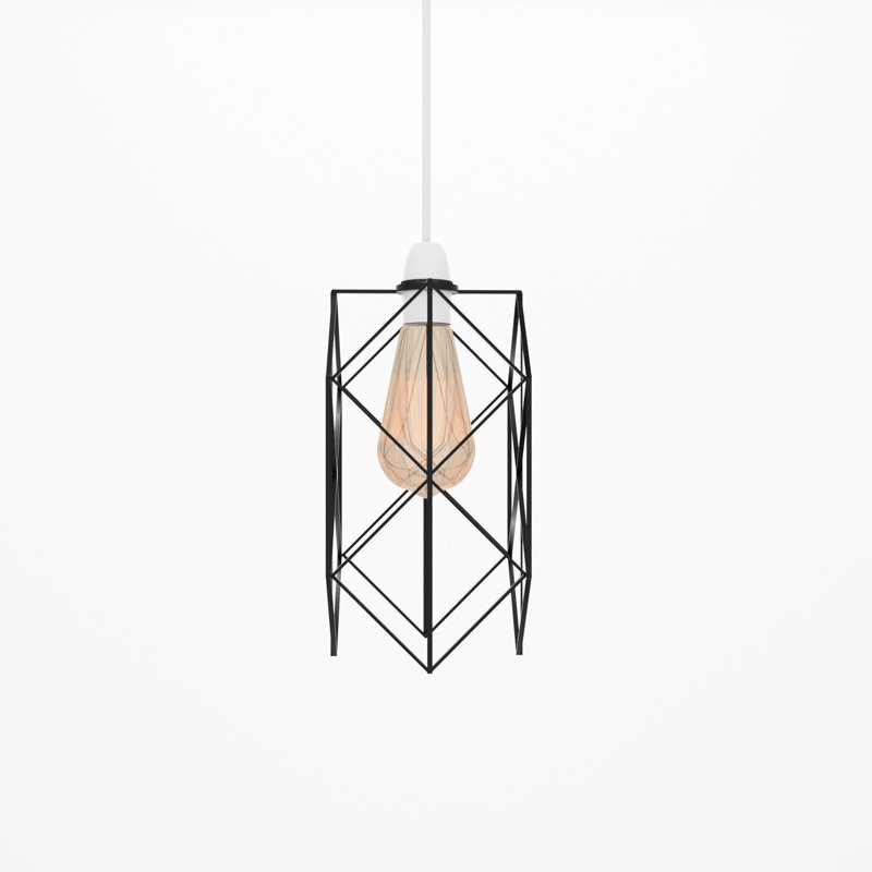 26cm H Metal Oval Lamp Shade ( Uno ) in Black