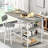 Stylish DKLGG Grey Dining Table Set for 2