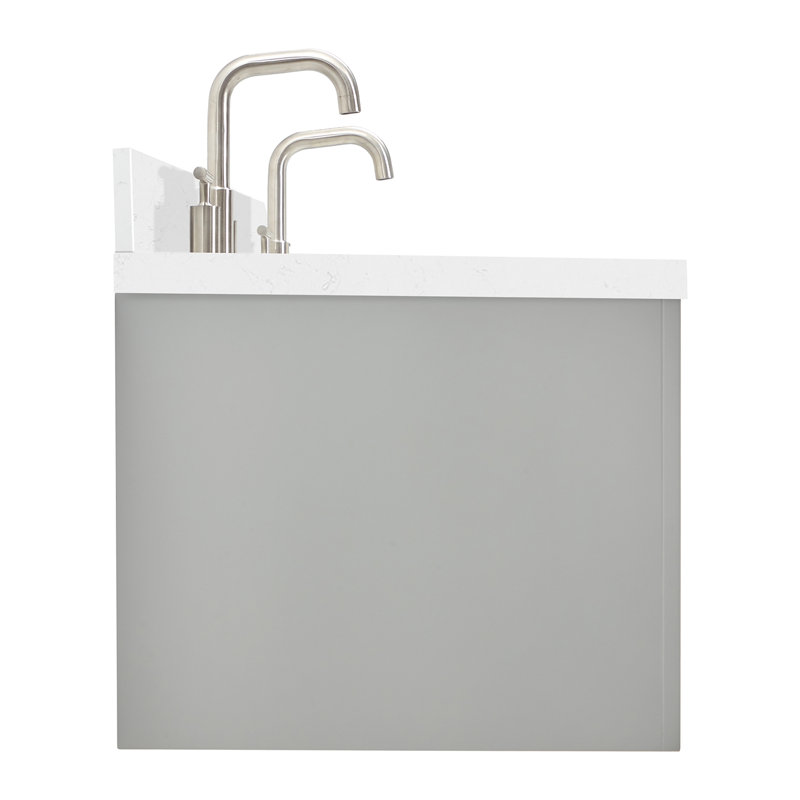 Macmullin 72.25'' W Double Vanity, Gray, 72"