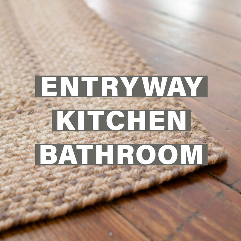 Tapis brun / crème en jute tressé de qualité supérieure Damaj, Rectangle 1 pi 8 po x 2 pi 6 po