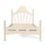 Lit plateforme simple en bois massif avec tête de lit courbée, structure de lit en pin, support à lattes, aucun sommier tapissier, conception à profil bas, beige-1922539072-1922539077